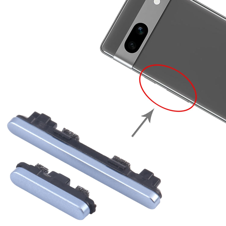 For Google Pixel 7a Original Power Button and Volume Control Button (Blue)