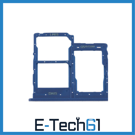 For Samsung Galaxy A01 Core A013 Replacement Sim Card Holder (Blue) E-Tech61