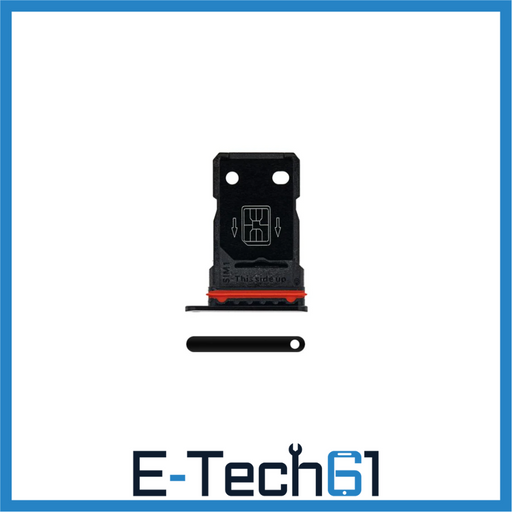 For OnePlus 8 Pro Replacement Sim Card Tray (Black Onyx) E-Tech61