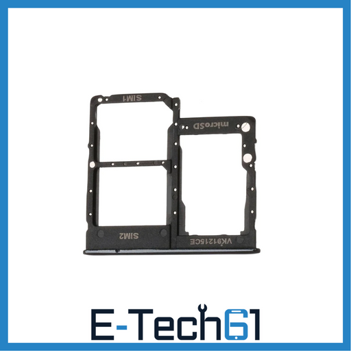 For Samsung Galaxy A31 A315 Replacement Sim Card Tray (Black) E-Tech61