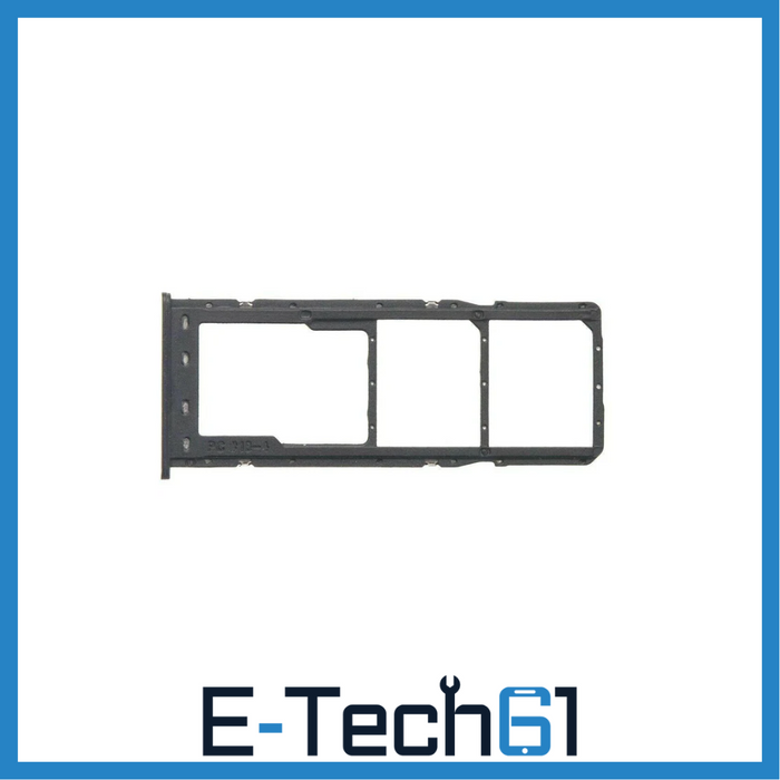 For Samsung Galaxy A70 A705 Replacement Sim Card Tray (Black) E-Tech61