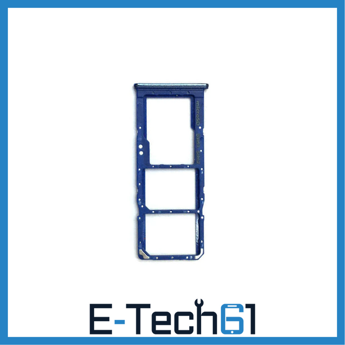 For Samsung Galaxy A20s A207 Replacement Sim Card Tray (Blue) E-Tech61