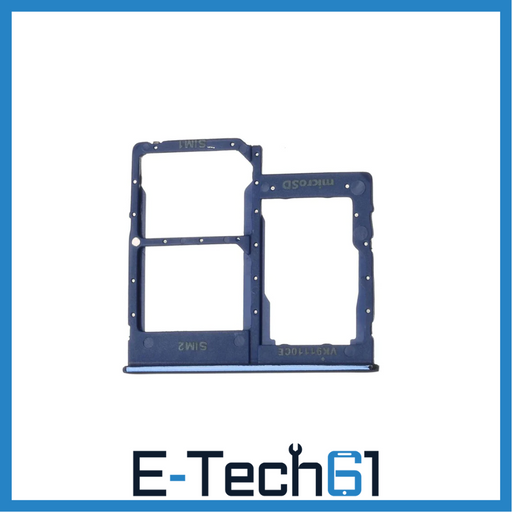 For Samsung Galaxy A31 A315 Replacement Sim Card Tray (Blue) E-Tech61