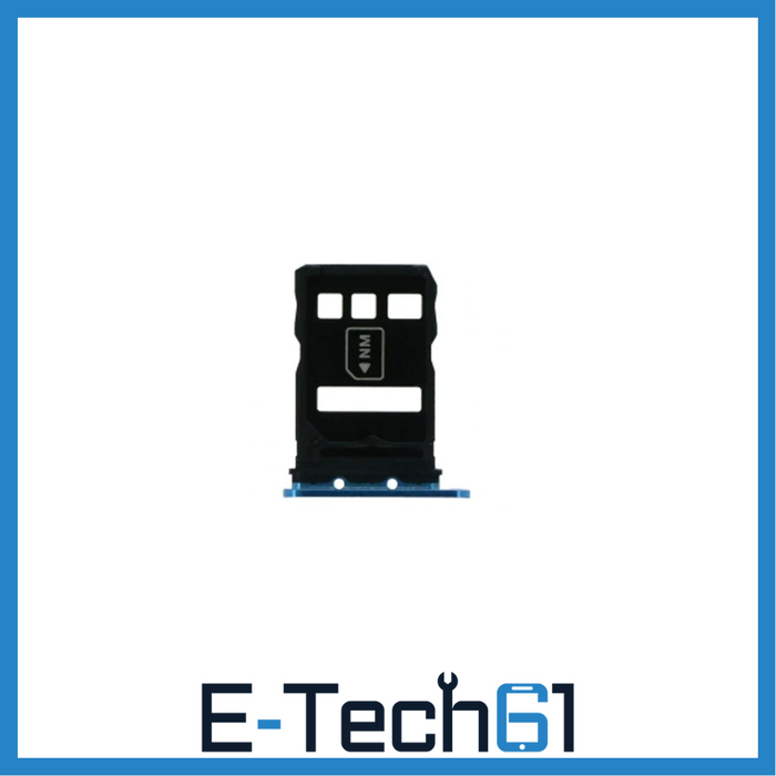 For Huawei P40 Replacement Sim Card Tray (Blue) E-Tech61