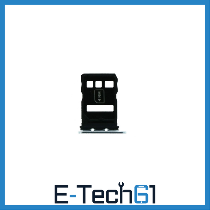 For Huawei P40 Replacement Sim Card Tray (Silver) E-Tech61