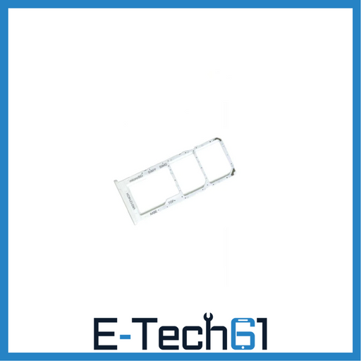 For Samsung Galaxy A60 A606 Replacement Sim Card Tray (White) E-Tech61
