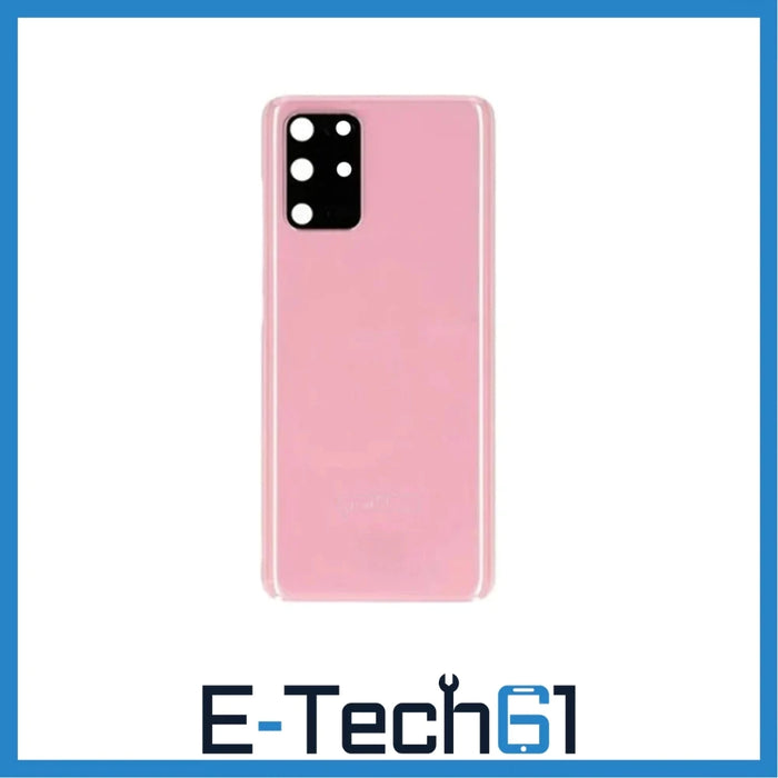 For Samsung Galaxy S20 Plus Rear Battery Cover Including Lens with Adhesive (Cloud Pink) E-Tech61
