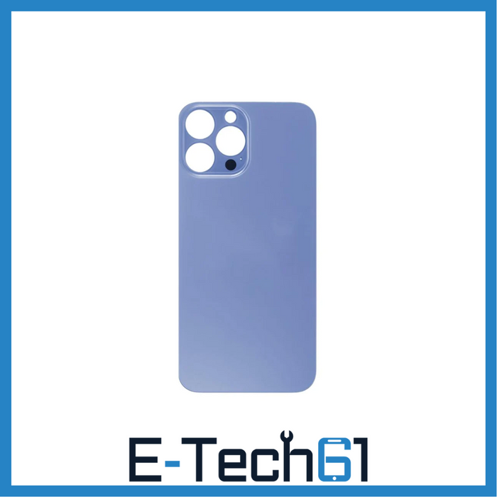 For Apple iPhone 13 Pro Max Replacement Back Glass (Sierra Blue) E-Tech61