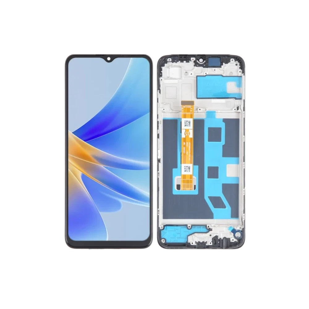 Oppo A17 CPH2477 Replacement LCD Display Touch Screen Digitizer Assembly +Frame