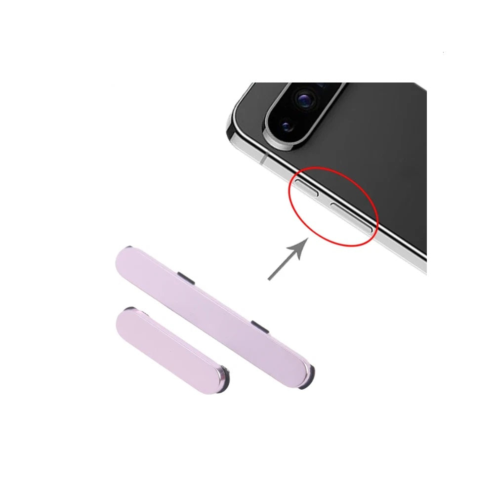 Google Pixel 9 PRO Pink Replacement Side Power Volume Up Down Buttons Keys
