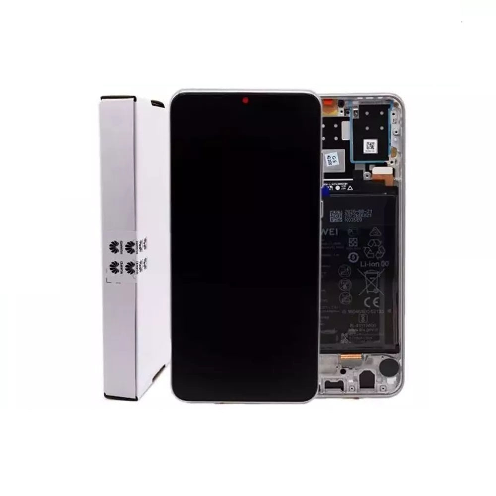 For Huawei P30 Lite GENUINE Service Pack Silver LCD Touch Screen