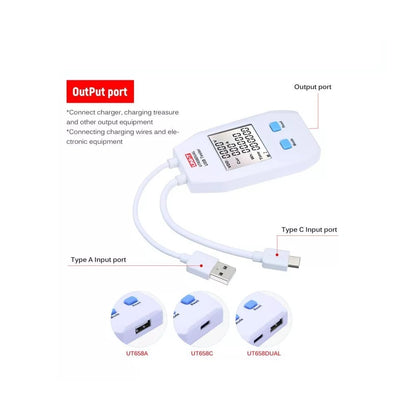 USB Power Meter LCD USB Tester Detector Voltmeter Ammeter Digital Power Capacity