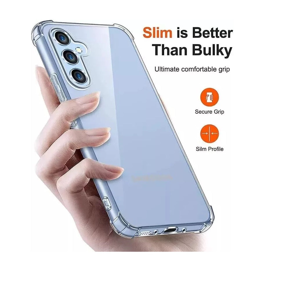 Clear Case For Samsung A15 A35 A55 A14 A54 5G Shockproof Silicone Phone Cover