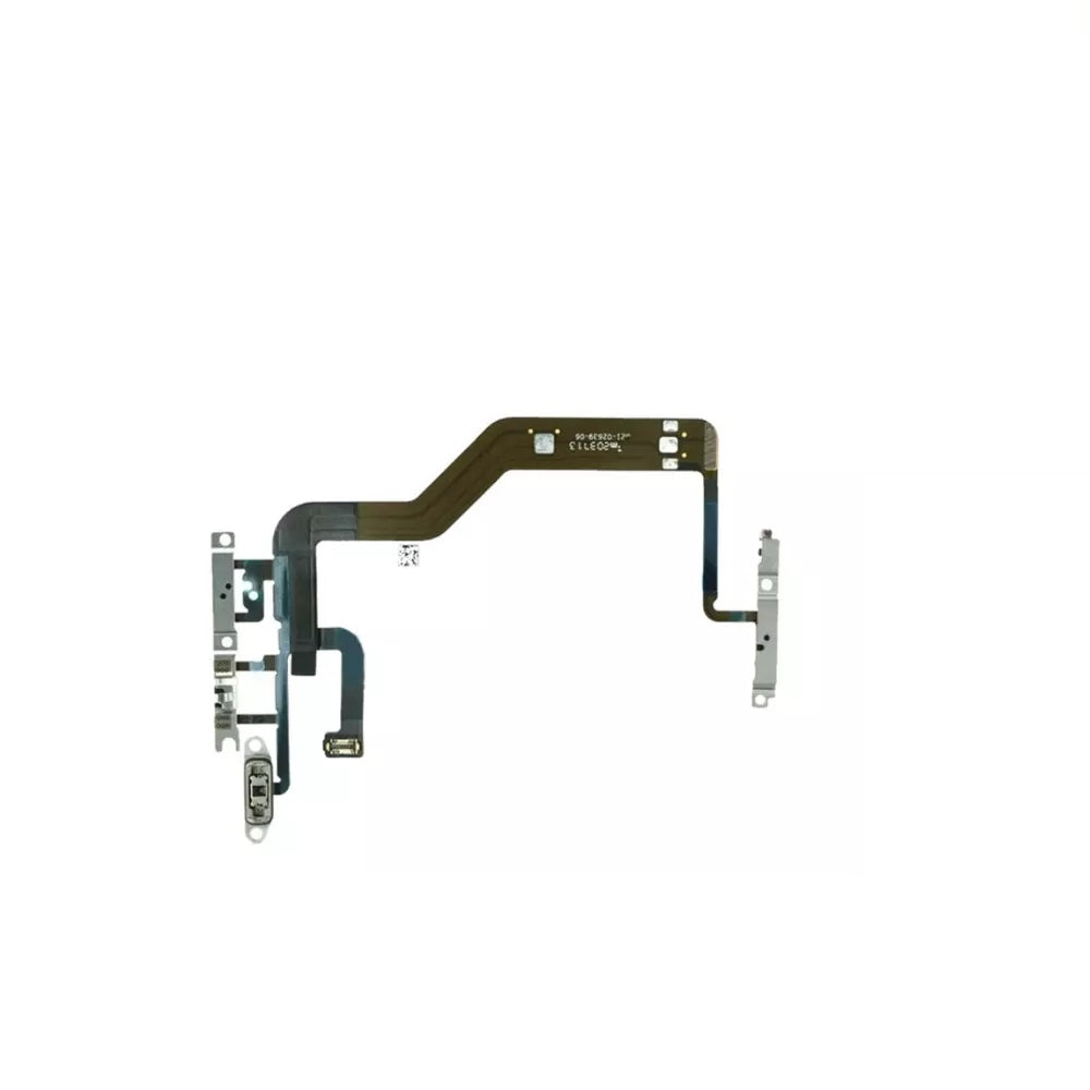For iPhone 12 Power Flex Cable Replacement Volume Buttons Mute Switch Brackets