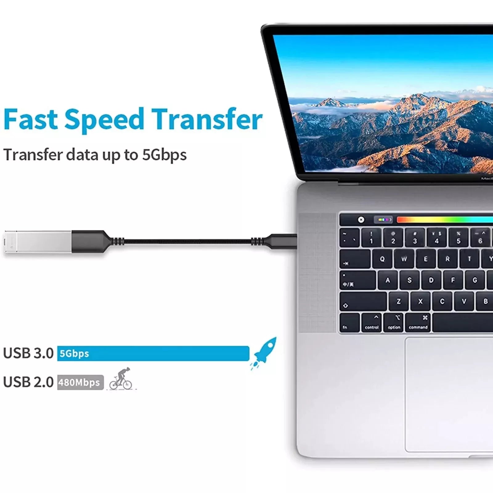 USB C Male OTG A Female, Type C to USB Data Connector Converter Cable Adapter