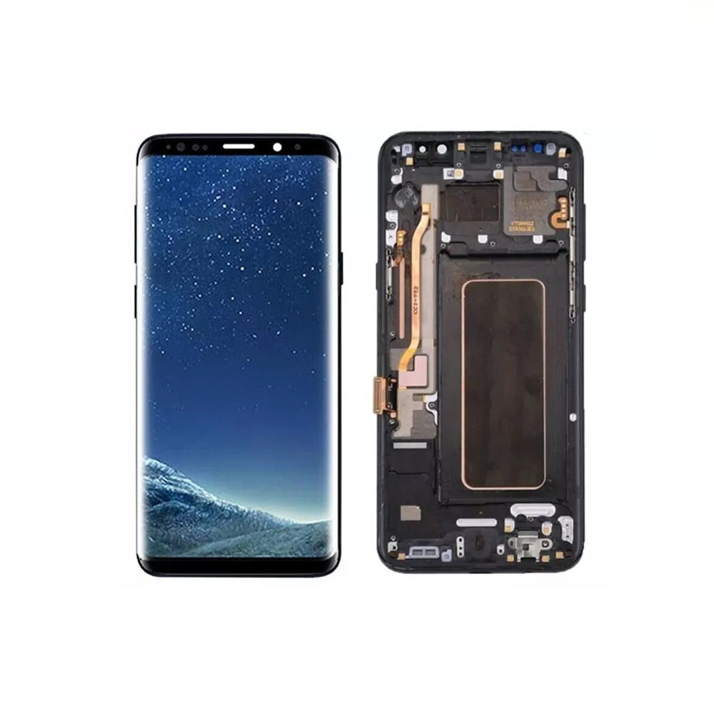 Samsung S8 Plus OLED Replacement With Frame Screen Touch Digitizer Assembly