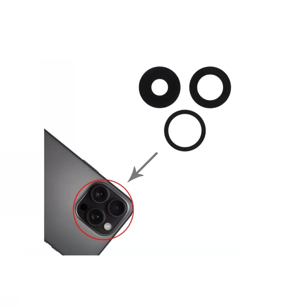 For iPhone 16 Pro Replacement Rear Back Camera Lens Premium Quality