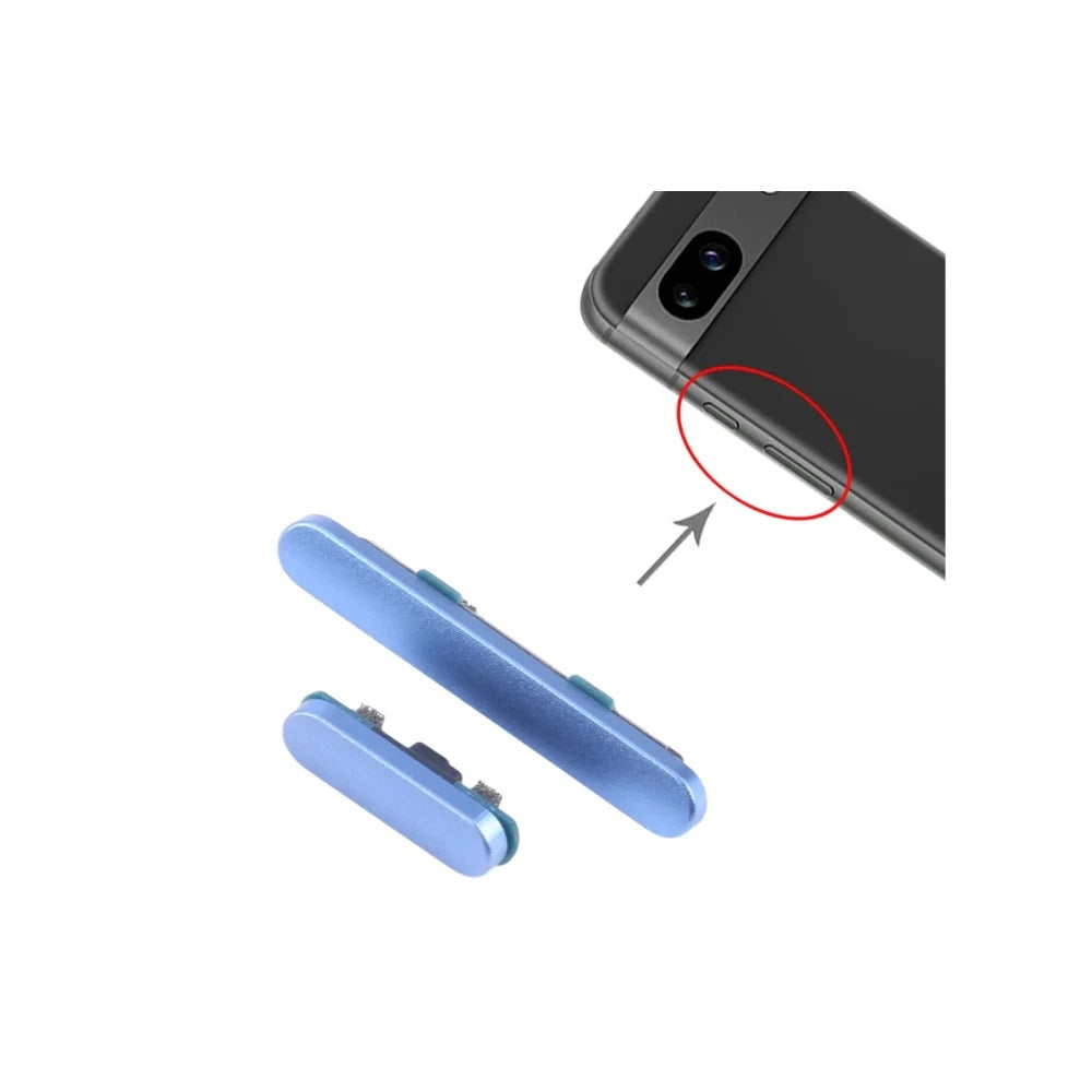 Google Pixel 8A ( Blue ) Replacement Side Power Volume Up Down Buttons Keys