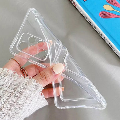 Clear Case With Card Slot Cover For Samsung S24 S23 S21 S22 Plus Ultra NOTE FE